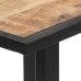 Mesa de comedor de madera maciza de mango rugosa 140 cm