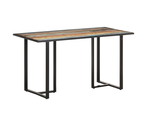 Mesa de comedor de madera maciza reciclada 140 cm