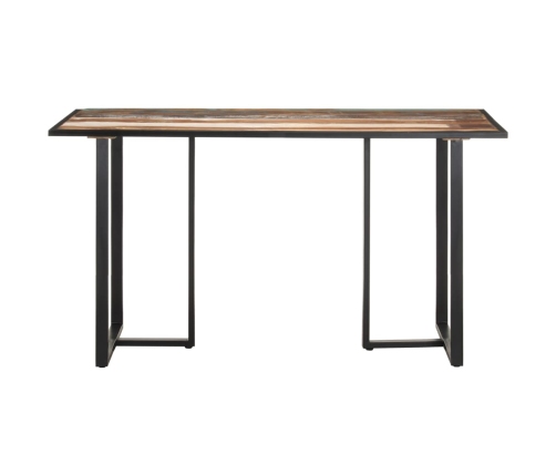 Mesa de comedor de madera maciza reciclada 140 cm