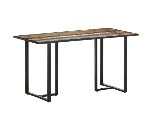 Mesa de comedor de madera maciza reciclada 140 cm