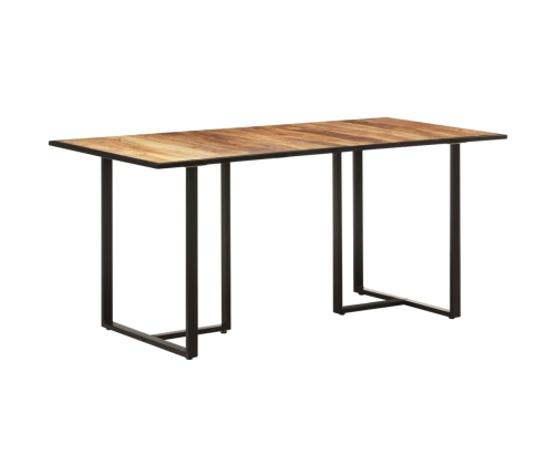 Mesa de comedor madera de mango rugosa 160 cm