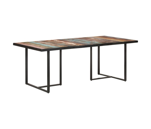 Mesa de comedor de madera maciza reciclada 200 cm