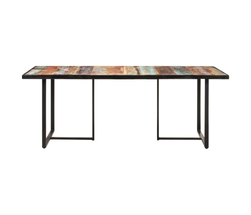 Mesa de comedor de madera maciza reciclada 200 cm