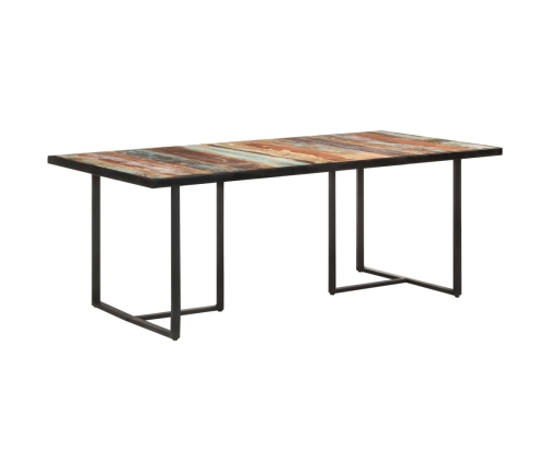 Mesa de comedor de madera maciza reciclada 200 cm