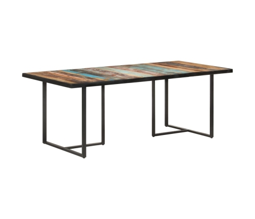 Mesa de comedor de madera maciza reciclada 200 cm