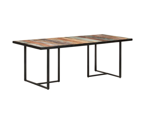 Mesa de comedor de madera maciza reciclada 200 cm