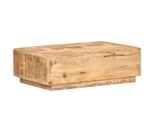 Mesa de centro madera de mango rugosa 90x60x29 cm