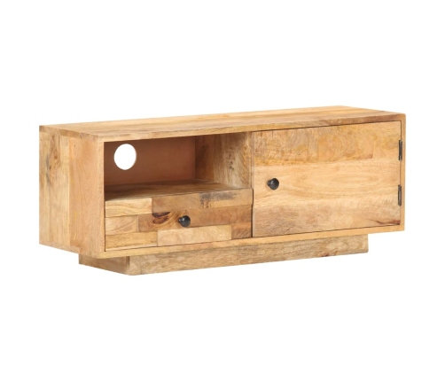 Mueble para TV de madera de mango maciza 90x30x35 cm