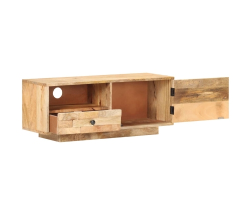 Mueble para TV de madera de mango maciza 90x30x35 cm