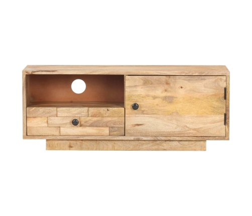 Mueble para TV de madera de mango maciza 90x30x35 cm