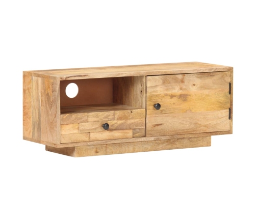 Mueble para TV de madera de mango maciza 90x30x35 cm