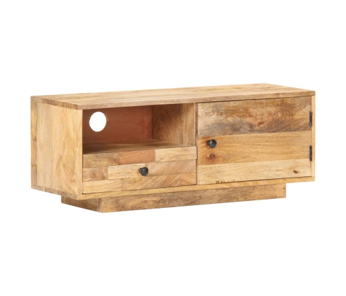 Mueble para TV de madera de mango maciza 90x30x35 cm