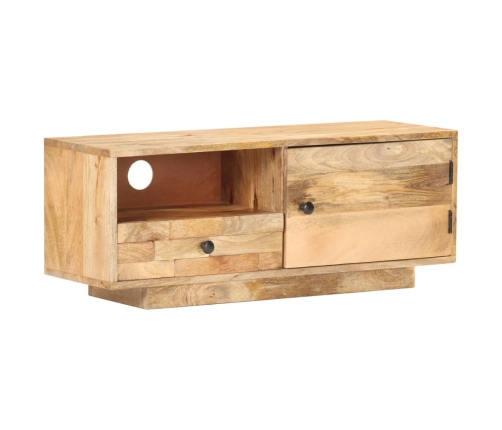 Mueble para TV de madera de mango maciza 90x30x35 cm