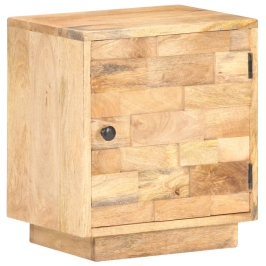 Mesita de noche de madera maciza de mango 40x30x45 cm