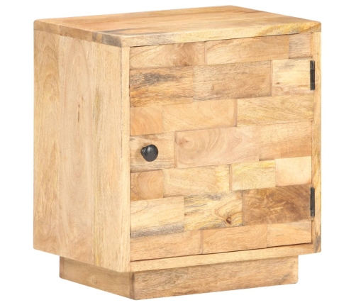 Mesita de noche de madera maciza de mango 40x30x45 cm