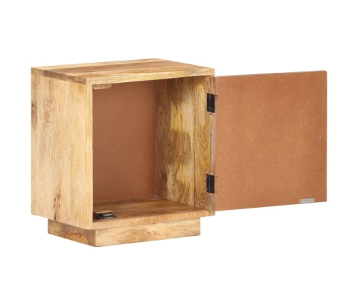 Mesita de noche de madera maciza de mango 40x30x45 cm