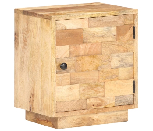 Mesita de noche de madera maciza de mango 40x30x45 cm