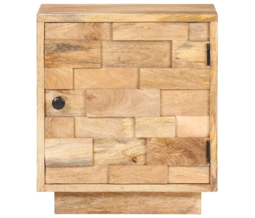 Mesita de noche de madera maciza de mango 40x30x45 cm