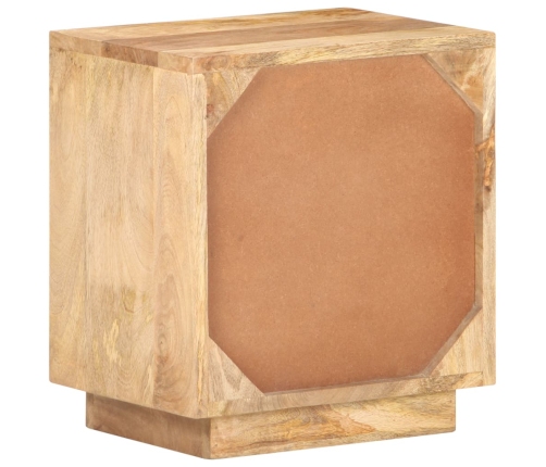 Mesita de noche de madera maciza de mango 40x30x45 cm