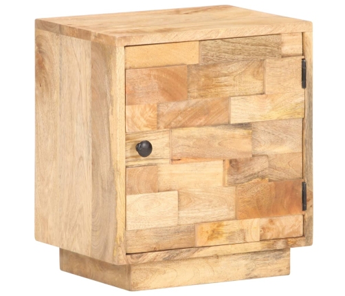 Mesita de noche de madera maciza de mango 40x30x45 cm