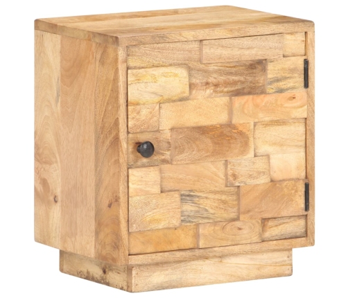 Mesita de noche de madera maciza de mango 40x30x45 cm