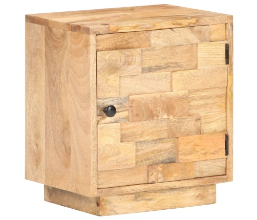 Mesita de noche de madera maciza de mango 40x30x45 cm