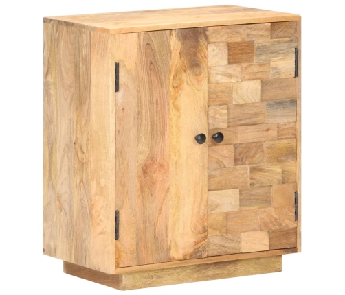 Aparador de madera de mango maciza 60x35x70 cm