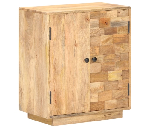 Aparador de madera de mango maciza 60x35x70 cm