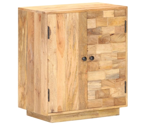 Aparador de madera de mango maciza 60x35x70 cm