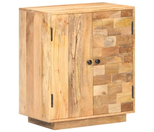 Aparador de madera de mango maciza 60x35x70 cm