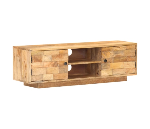 Mueble para TV de madera maciza de mango 116x30x35 cm