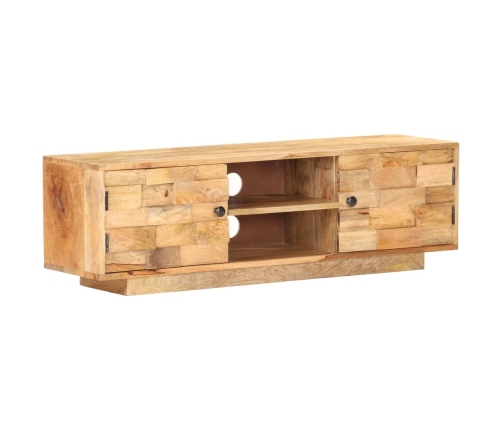 Mueble para TV de madera maciza de mango 116x30x35 cm