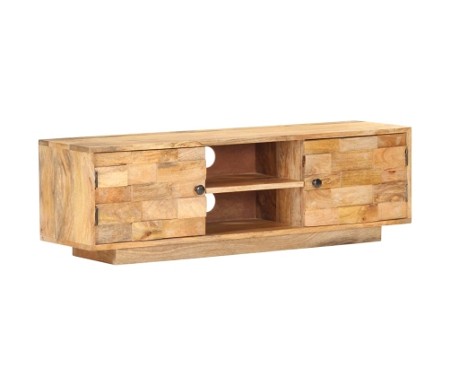 Mueble para TV de madera maciza de mango 116x30x35 cm