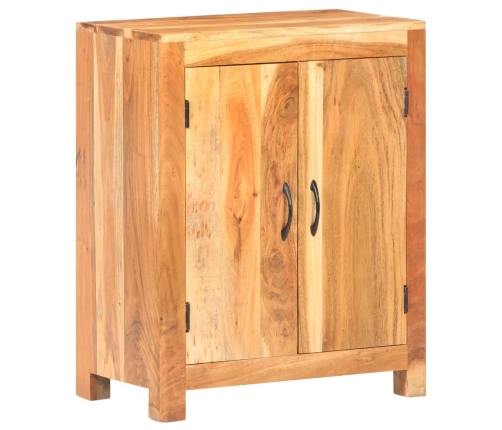 Aparador de madera maciza de acacia 60x35x75 cm