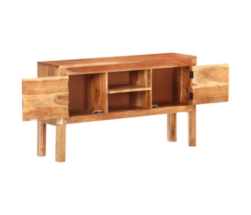 Aparador de madera maciza de acacia 116x30x66 cm