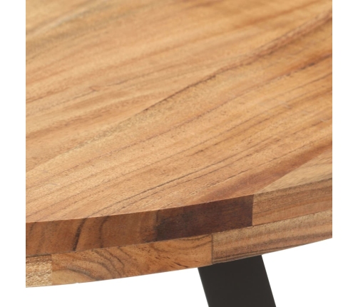 Mesa de comedor de madera maciza de acacia 80 cm