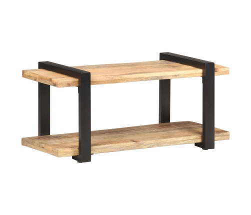 Mueble para TV de madera maciza de mango rugosa 90x40x40 cm