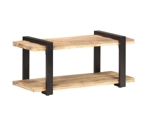 Mueble para TV de madera maciza de mango rugosa 90x40x40 cm