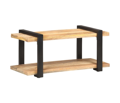 Mueble para TV de madera maciza de mango rugosa 90x40x40 cm