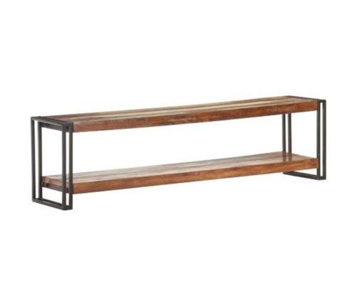 Mueble de TV de madera maciza reciclada 150x30x40 cm