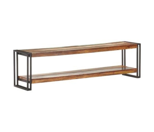 Mueble de TV de madera maciza reciclada 150x30x40 cm