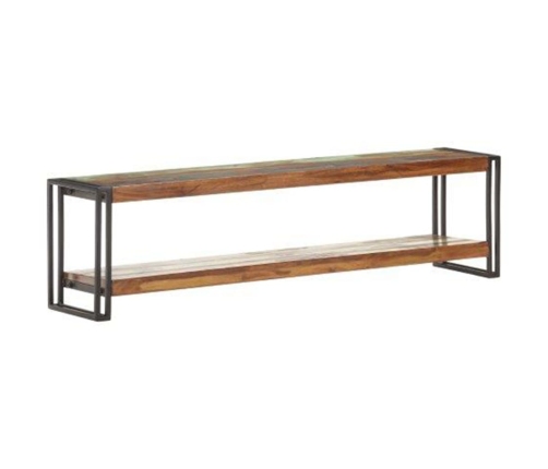 Mueble de TV de madera maciza reciclada 150x30x40 cm