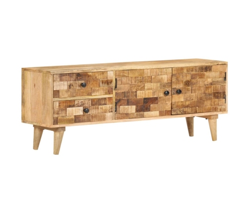 Mueble para TV de madera maciza de mango 120x30x45 cm