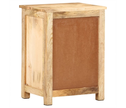 Mesita de noche de madera maciza de mango 45x35x60 cm