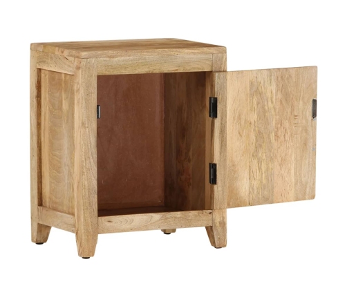 Mesita de noche de madera maciza de mango 40x30x50 cm