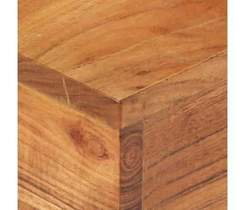 Mesa de centro madera maciza de acacia 68x68x41 cm