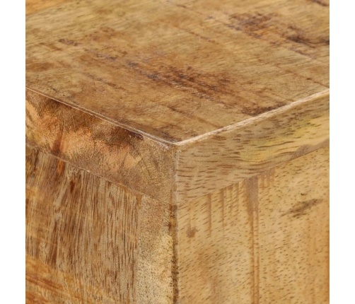 vidaXL Mesa consola de madera de mango rugosa 120x30x75 cm