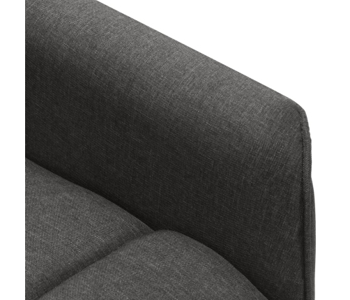 Sillón de masaje elevable tela gris oscuro