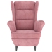 Sillón de terciopelo rosa