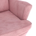 Sillón de terciopelo rosa